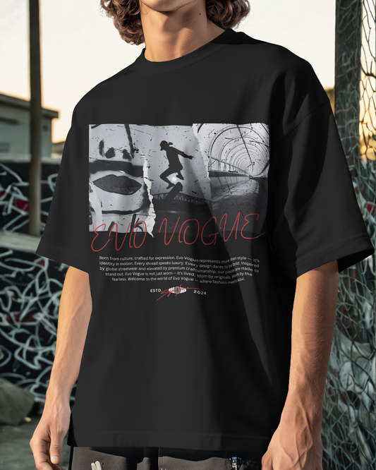 “Skatewave: Neo City Drift” Oversized Tee