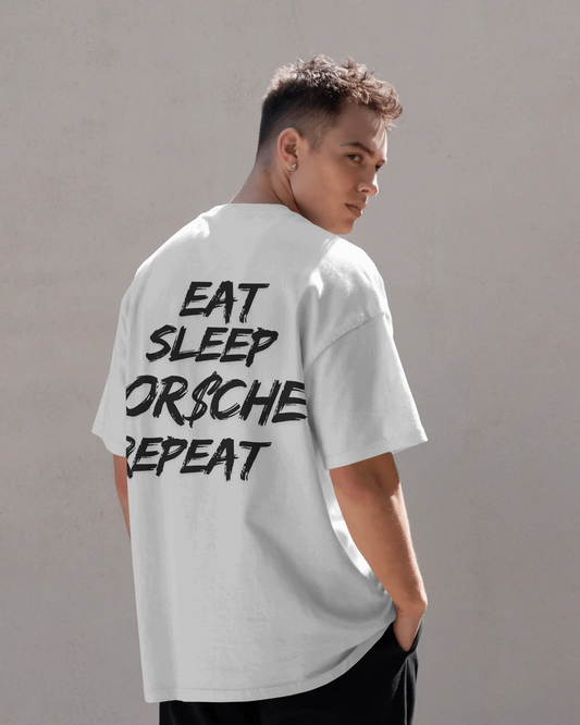 Eat Sleep Porsche Repeat – Oversized T-Shirt