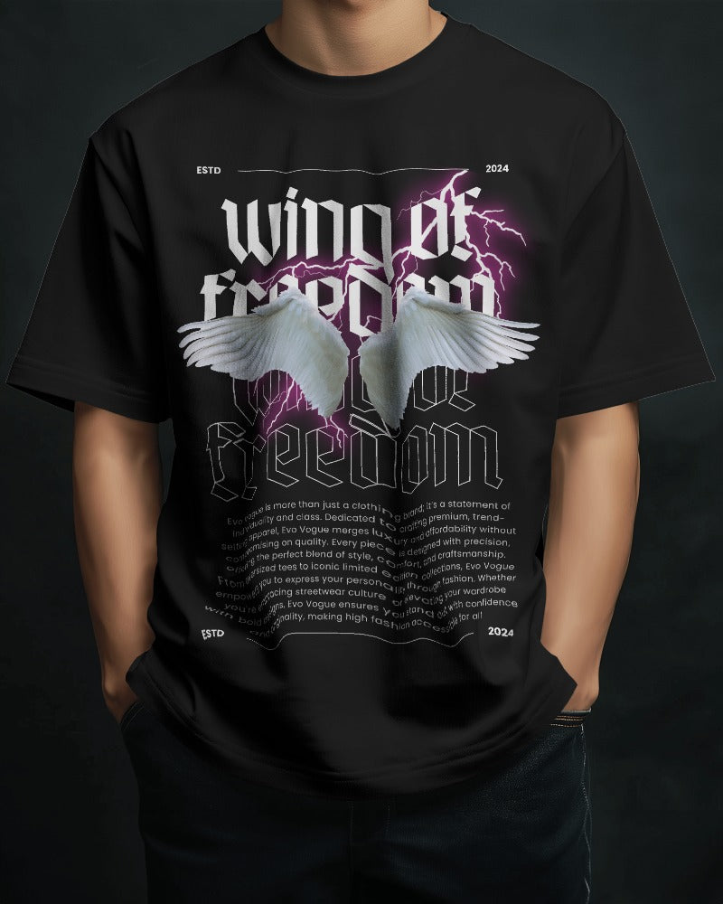 "Soaring Freedom" - 280 GSM Oversized Graphic Tee