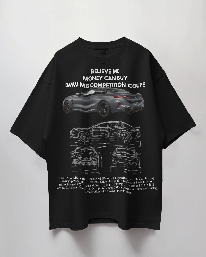 Evo Vogue “Velocity Edition” BMW M8 Competition 280 GSM Oversized Tee