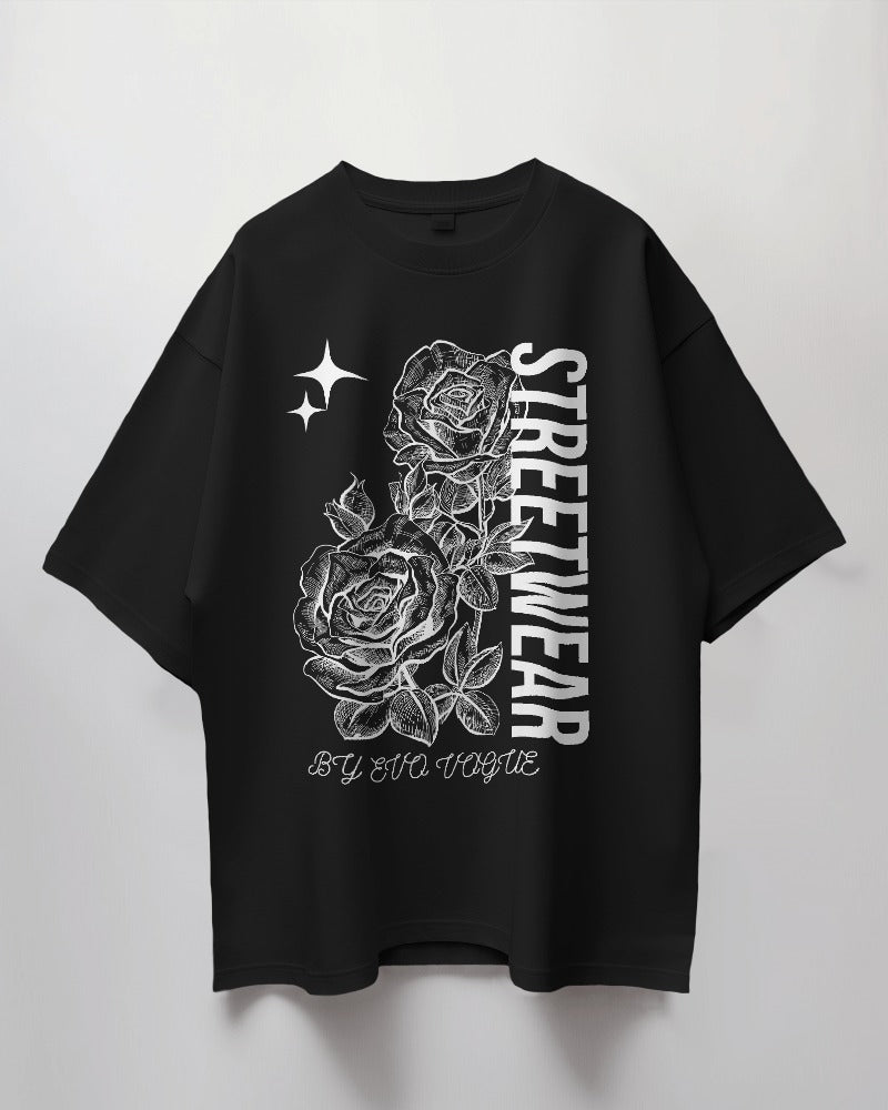 Evo Vogue "Urban Rose" 280 GSM Streetwear Oversized Tee