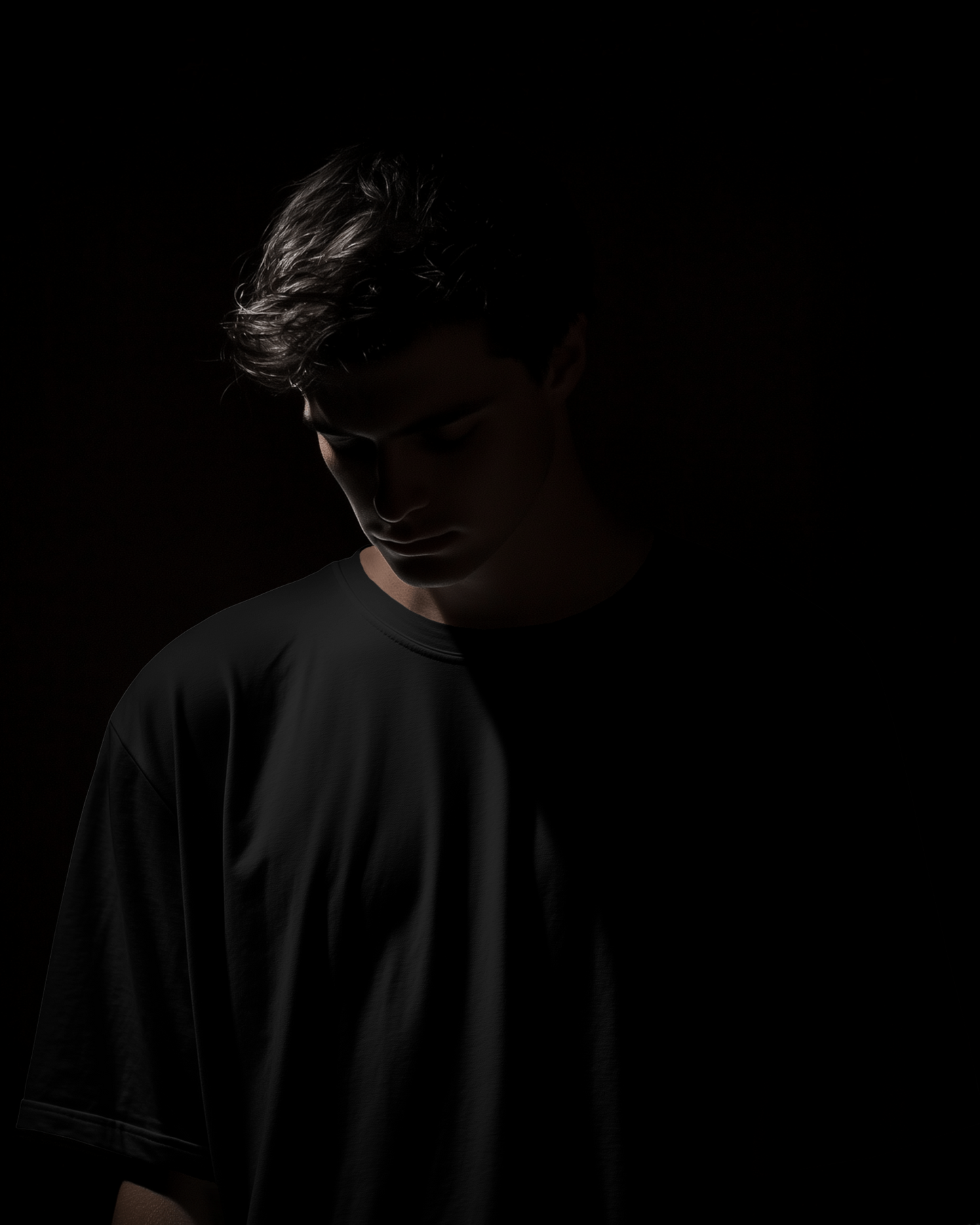 Classic Black Oversized T-Shirt by Evo Vogue
