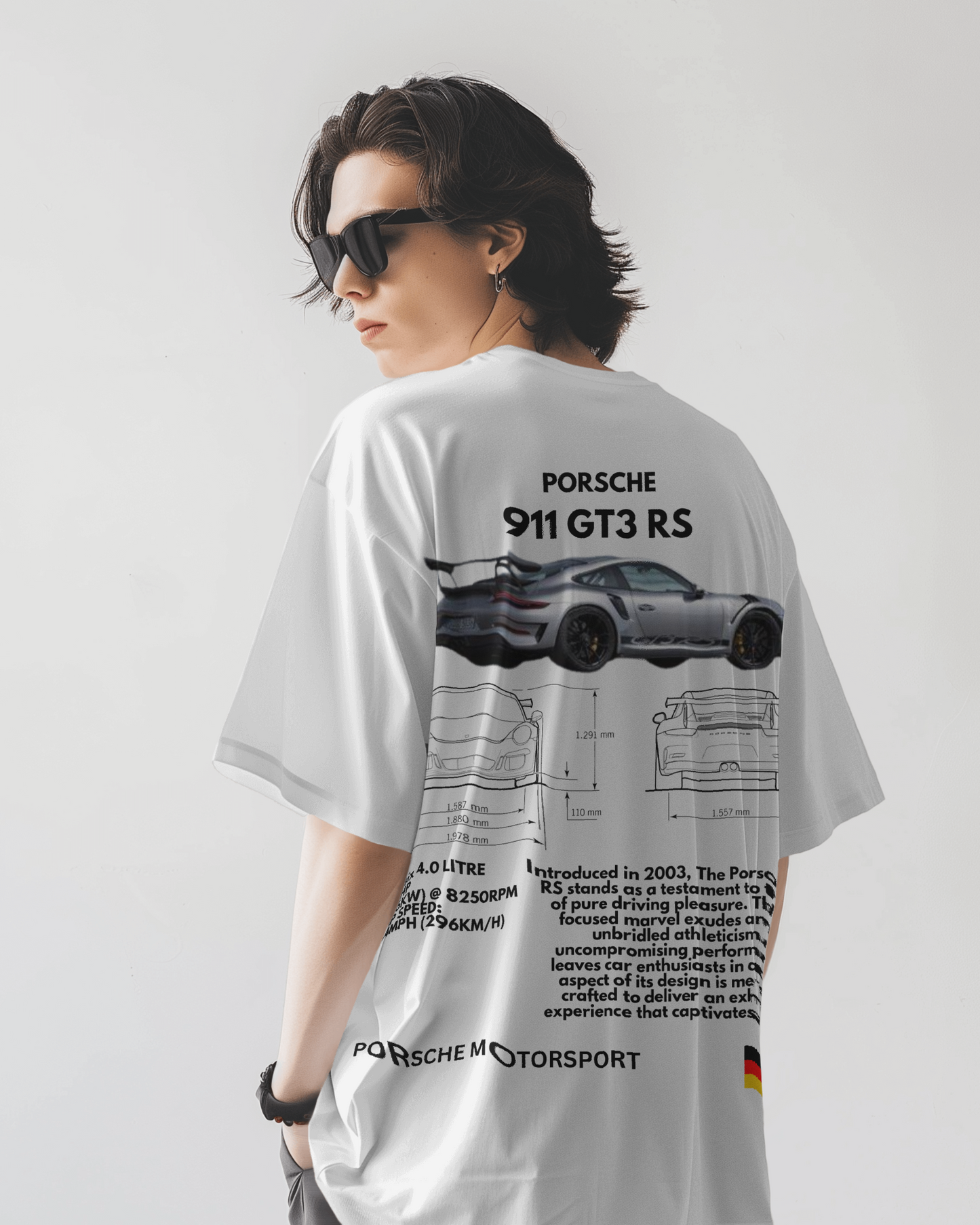 "Porsche 911 GT3 RS" Oversized T-Shirt