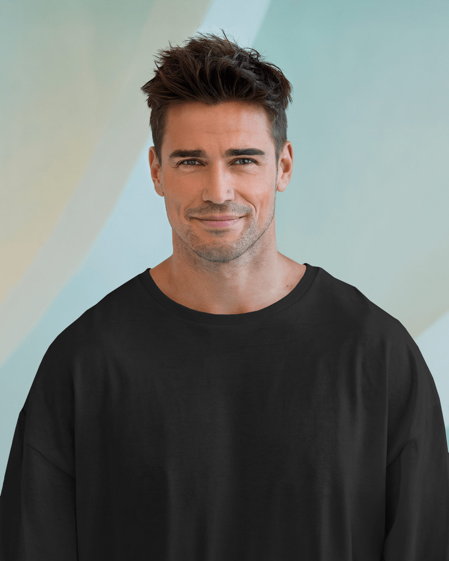 Classic Black Oversized T-Shirt by Evo Vogue
