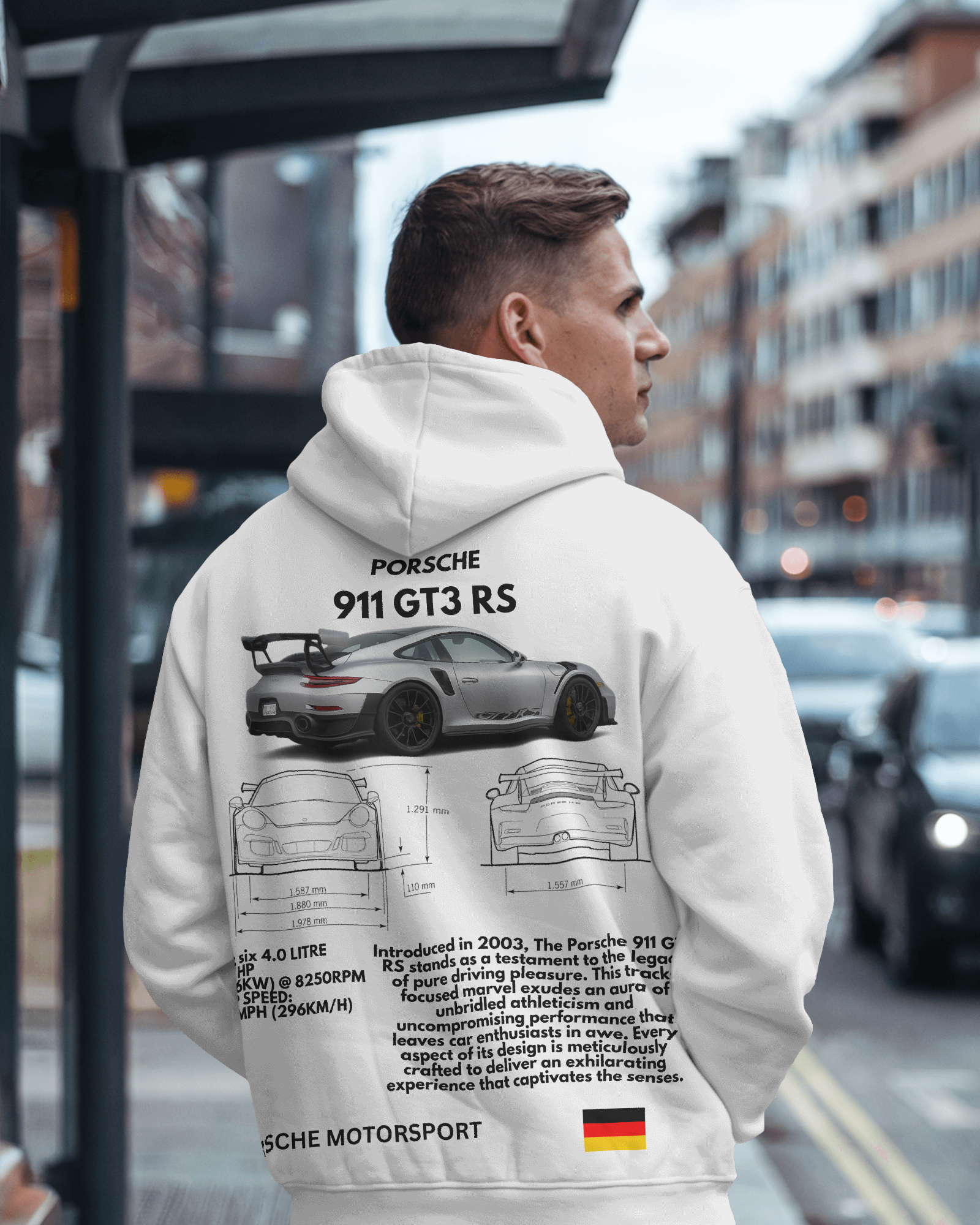 Porsche 911 GT3 RS Legacy in Motion Hoodie