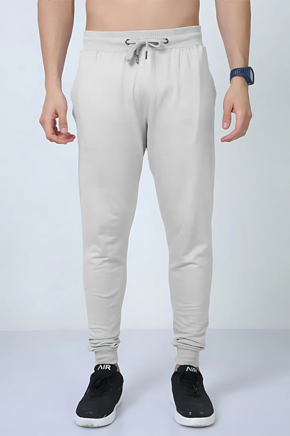 Grey Mélange 260 — Premium Loop-Knit Unisex Joggers”
