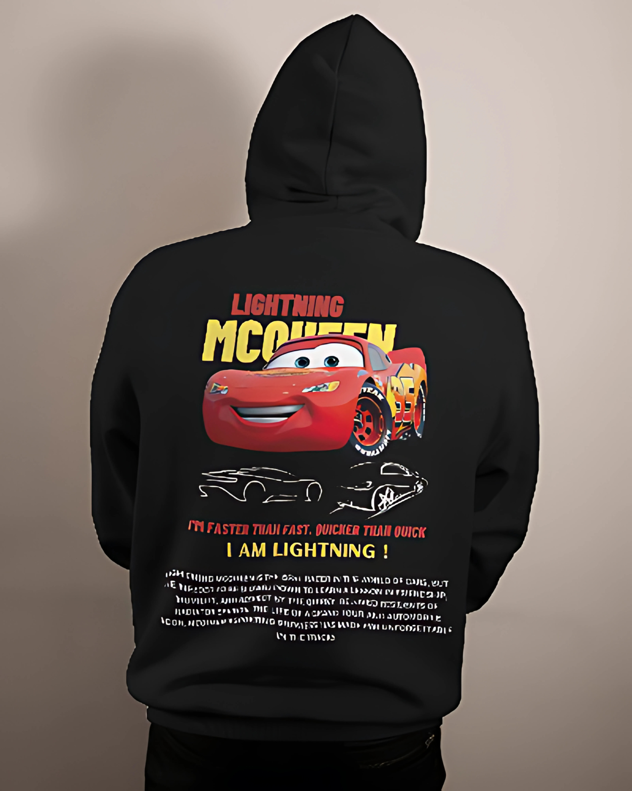 Race to Love: Lightning McQueen Oversized Hoodie
