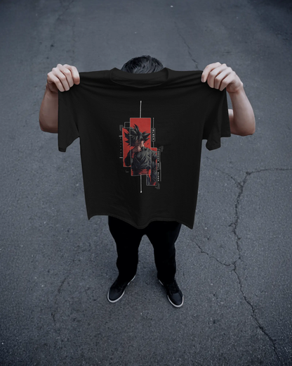 Evo Vogue Saiyan Ascension Oversized T-Shirt | Luxury Anime Streetwear