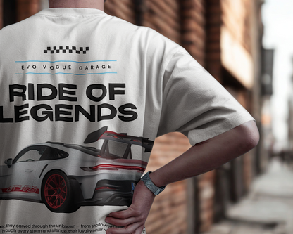 Ride of Legends Oversized Tee – Evo Vogue Garage Edition