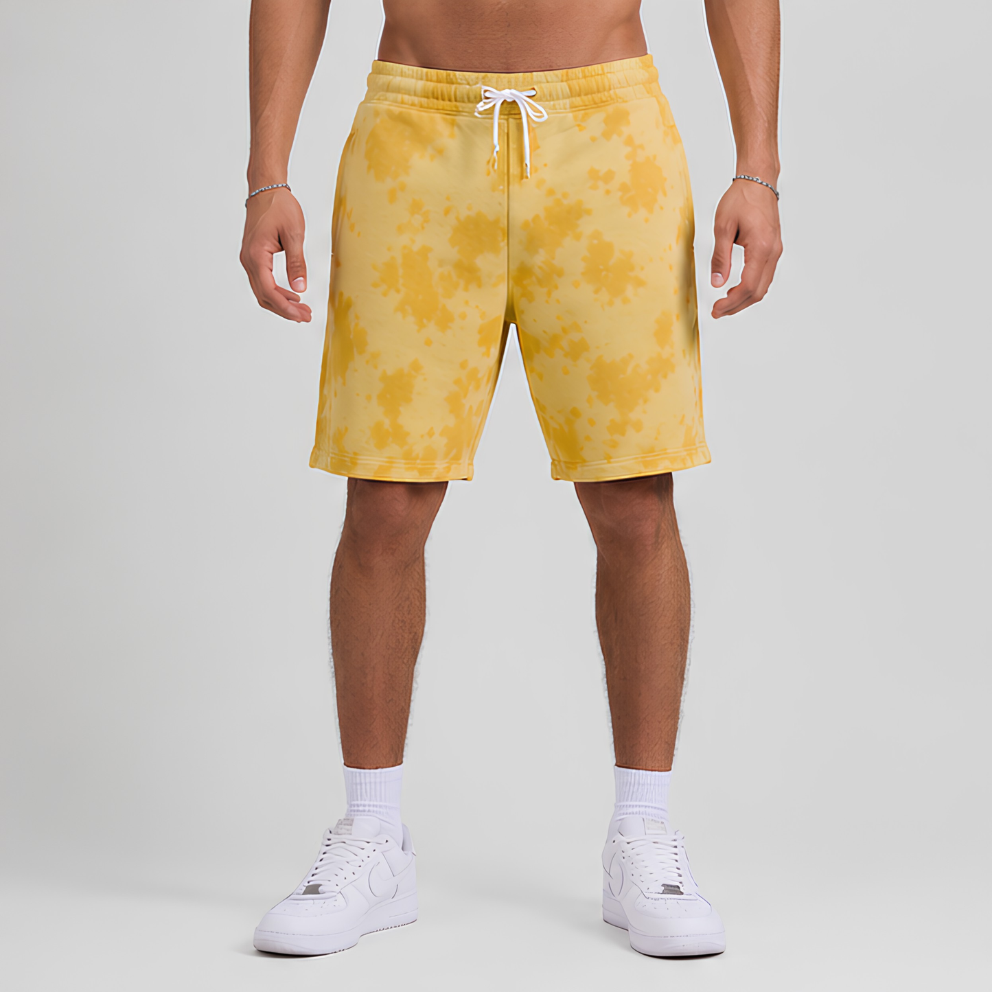 Evo Vogue Sunflare Yellow Tie Dye Shorts