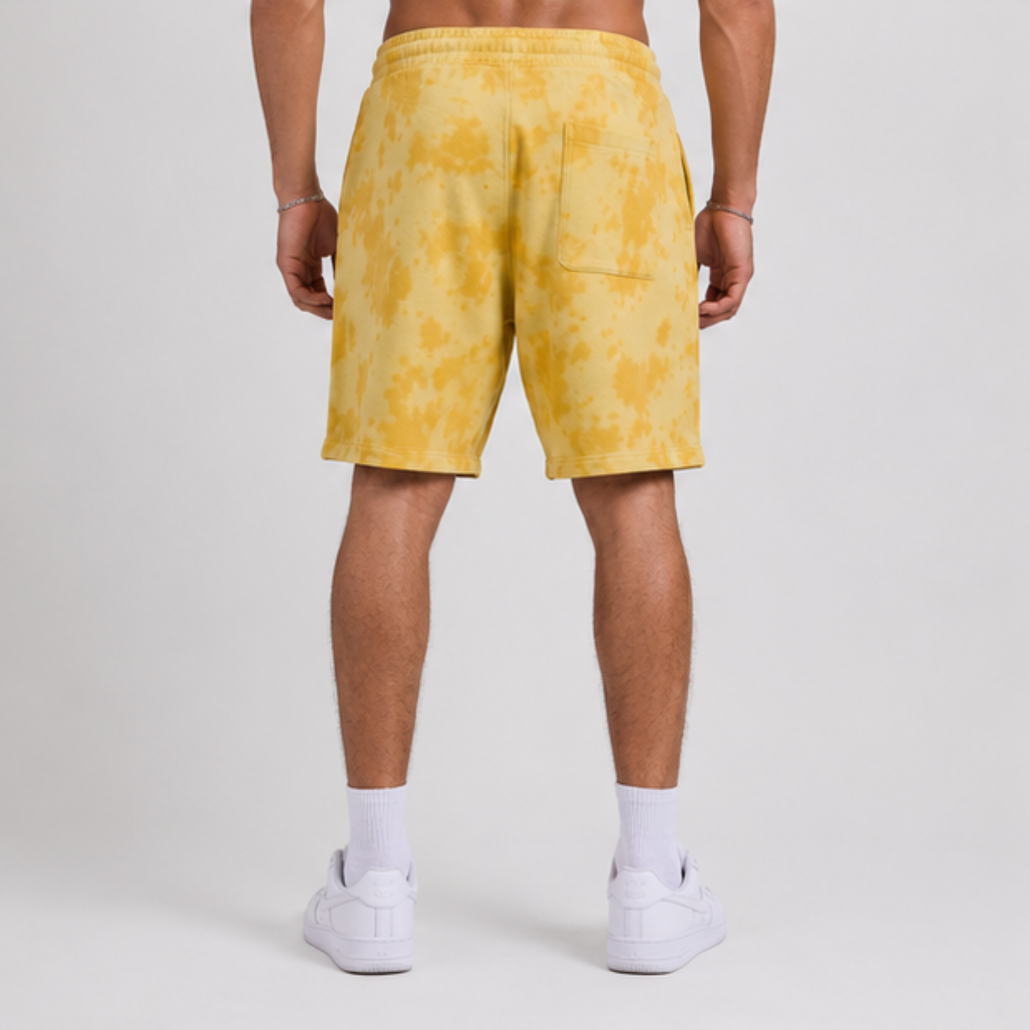 Evo Vogue Sunflare Yellow Tie Dye Shorts