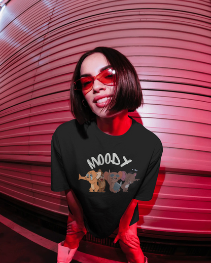 Express Your Mood: "Moody Jerry" Oversized T-Shirt