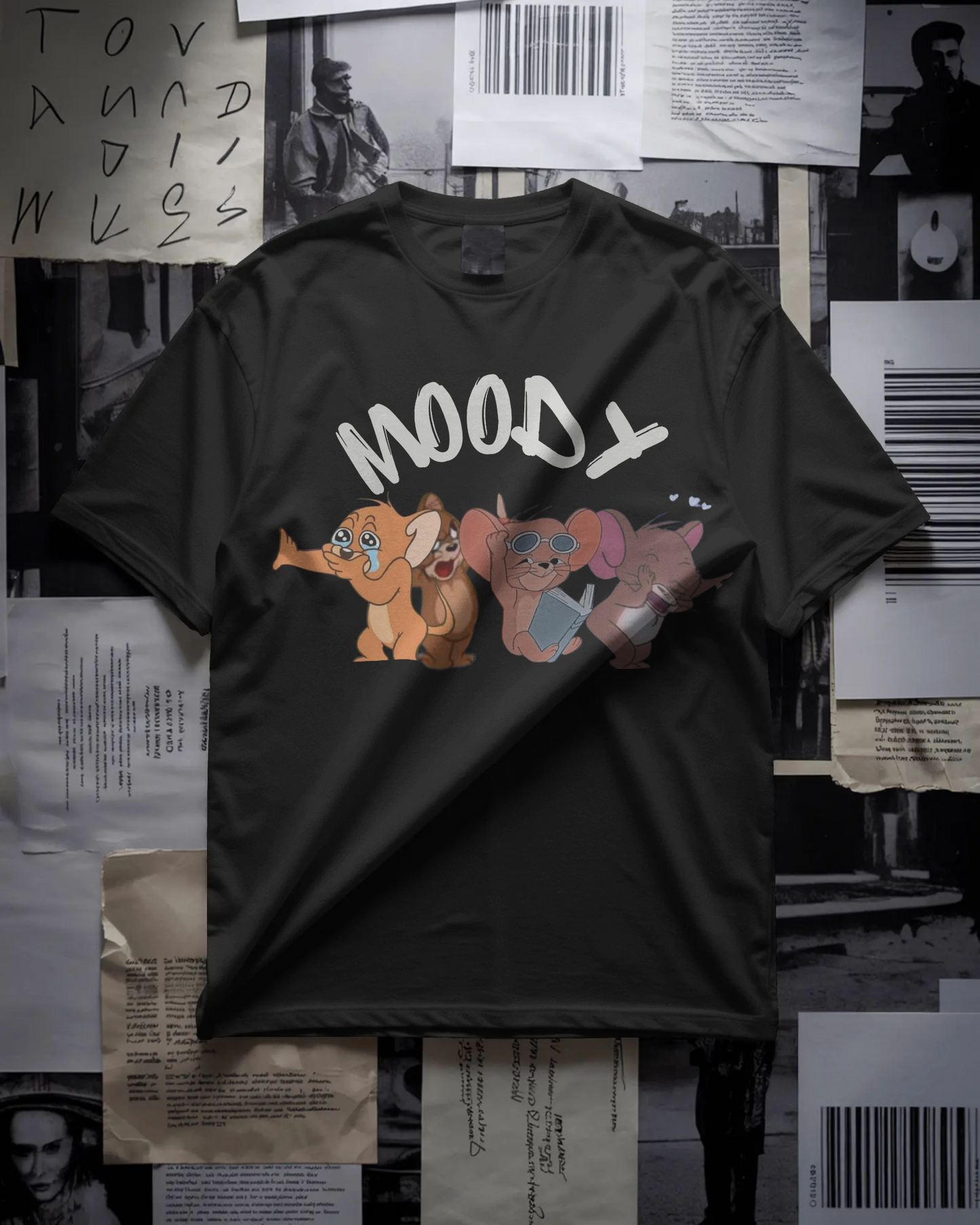 Express Your Mood: "Moody Jerry" Oversized T-Shirt