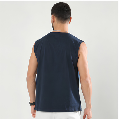 Evo Vogue Midnight Navy Sleeveless T-Shirt