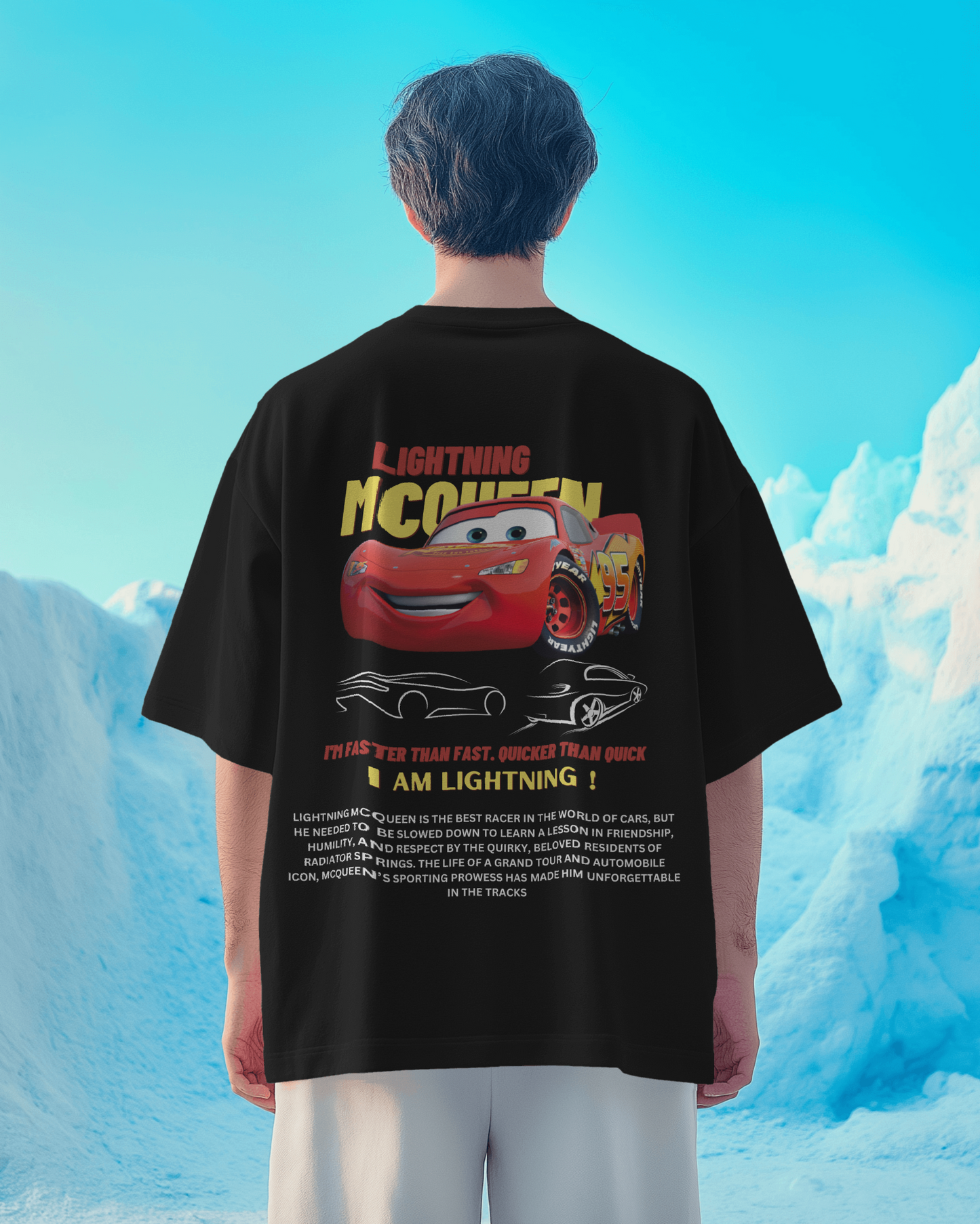 Lightning McQueen Oversized T-Shirt