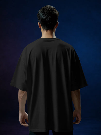 Classic Black Signature Oversized T-Shirt by Evo Vogue
