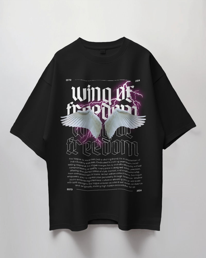 "Soaring Freedom" - 280 GSM Oversized Graphic Tee