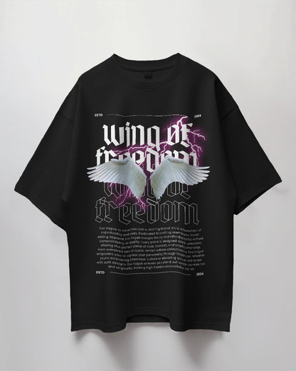 "Soaring Freedom" - 280 GSM Oversized Graphic Tee