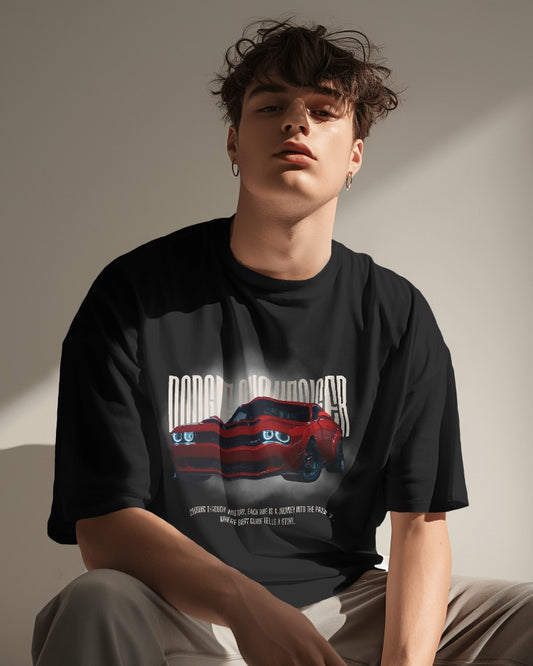 Cruise in Style: Dodge Challenger Oversized Tee