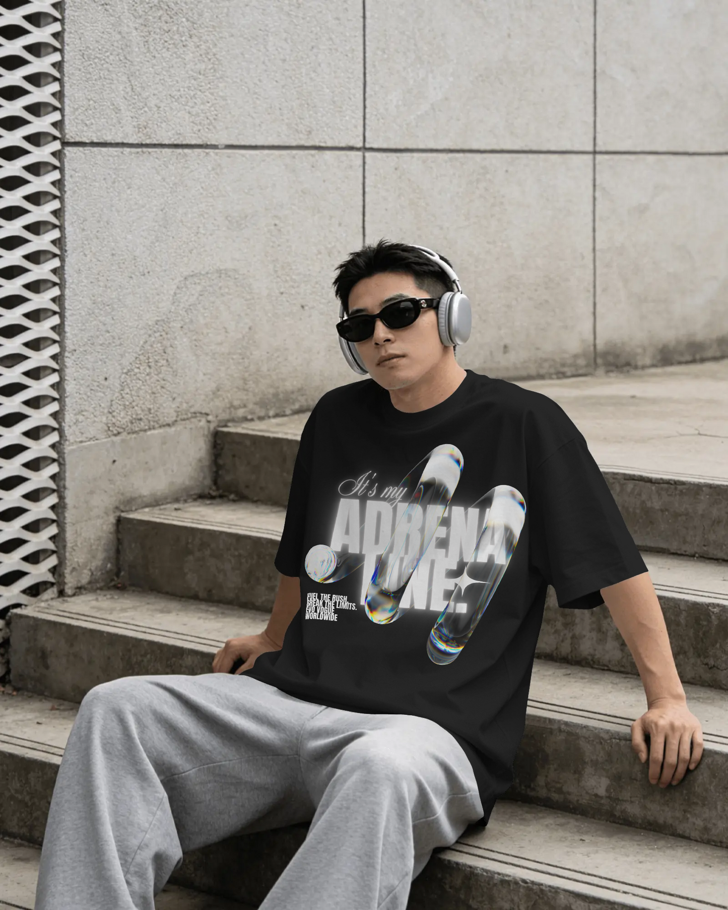 Evo Vogue Adrenaline Rush Oversized Tee – Limited Edition Streetwear