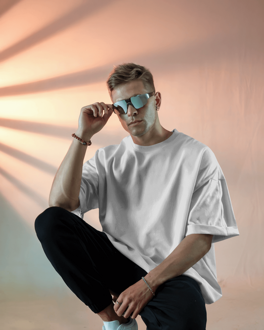 Classic White Oversized T-Shirt by Evo Vogue