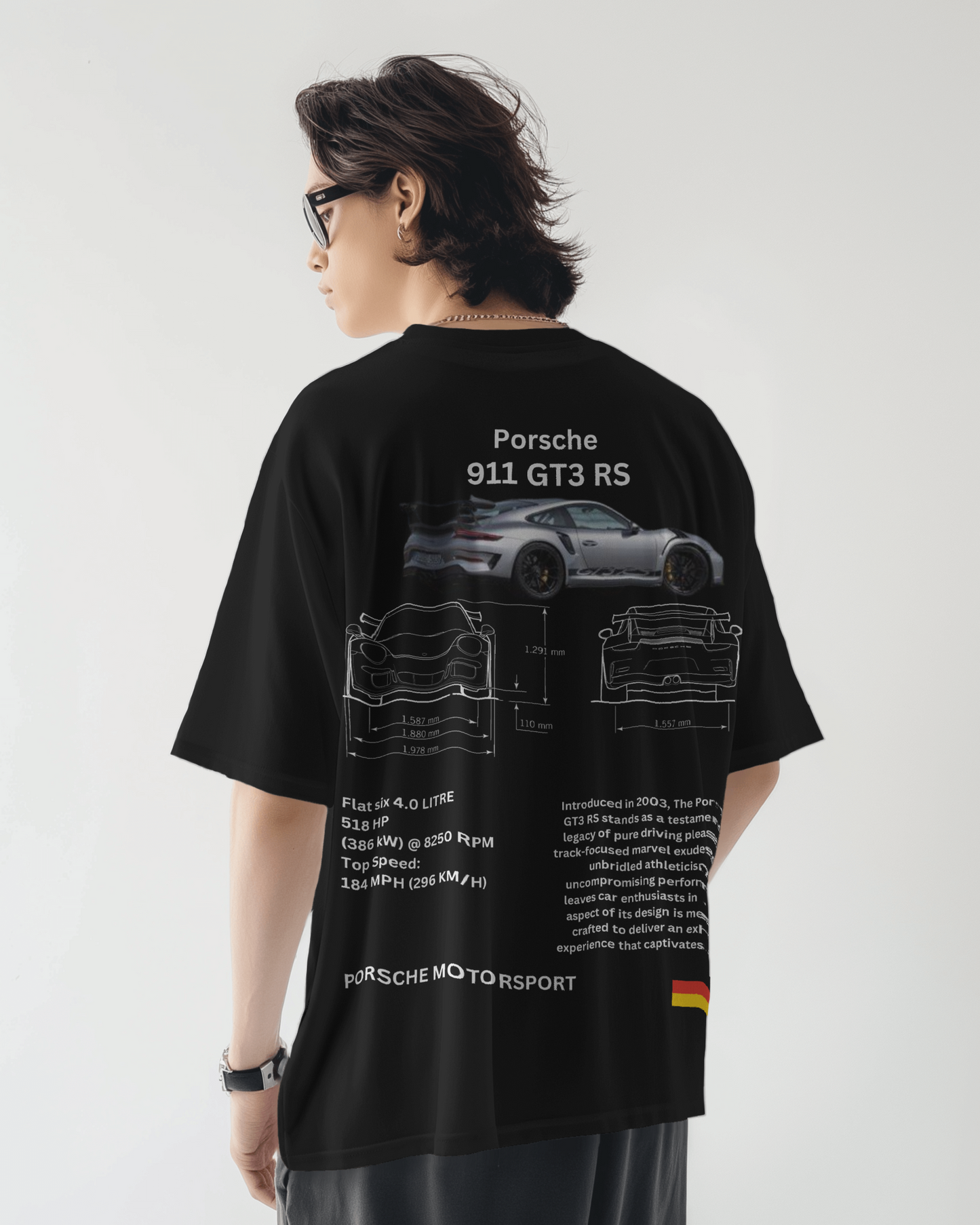 "Porsche 911 GT3 RS" Oversized T-Shirt