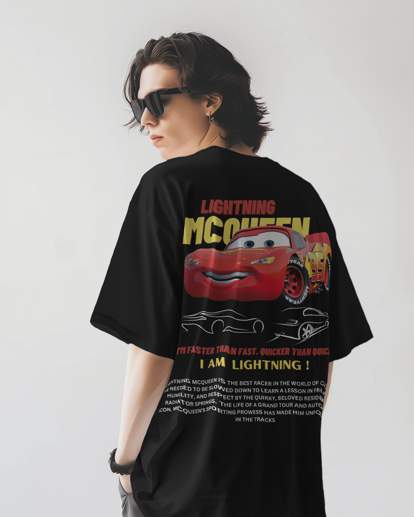 Lightning McQueen Oversized T-Shirt