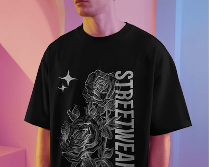 Evo Vogue "Urban Rose" 280 GSM Streetwear Oversized Tee