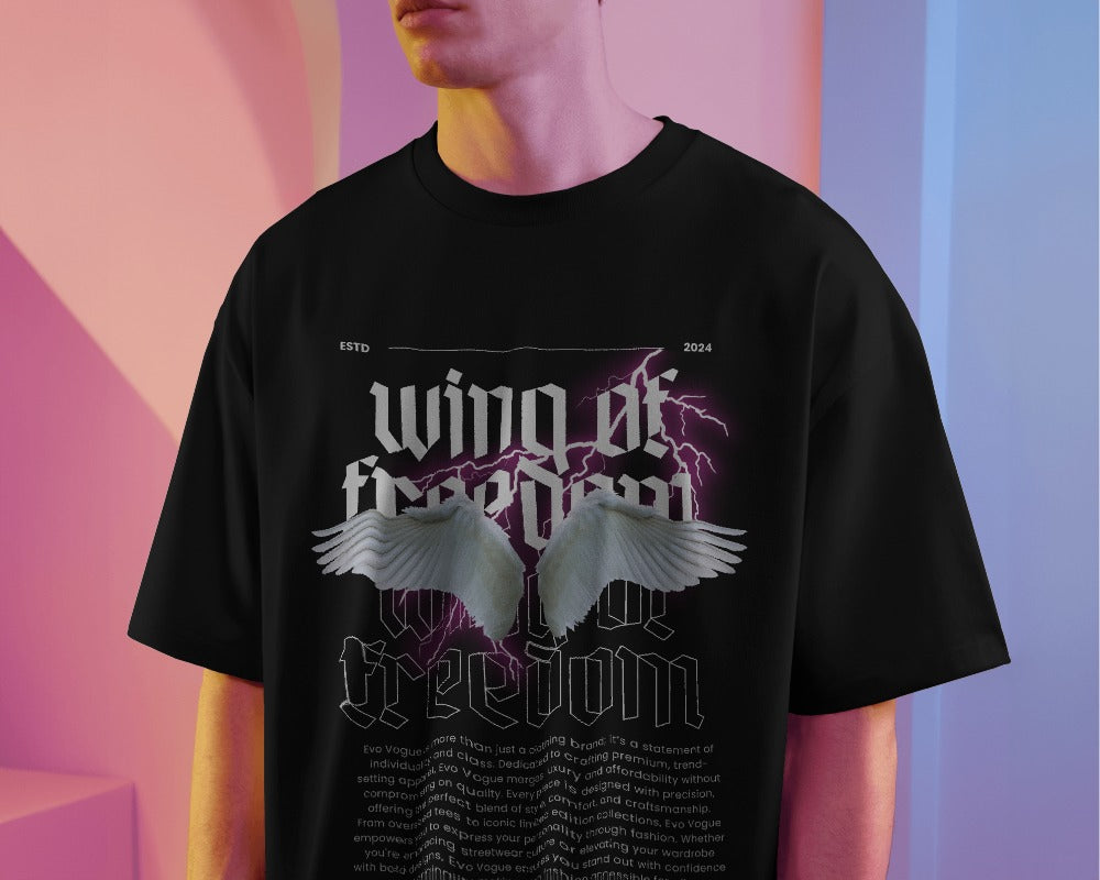 "Soaring Freedom" - 280 GSM Oversized Graphic Tee
